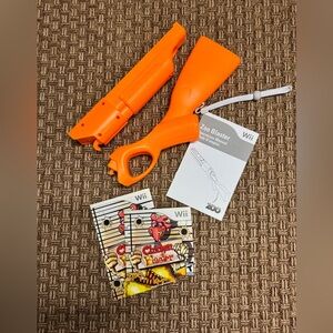 Wii Chicken Blaster Game and Zoo Blaster Accessory